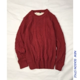 Демисезонный трендовый трикотажный утепленный свитер для влюбленных, в корейском стиле, оверсайз