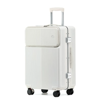 Белый [боковое отверстие+подставка+тормозное колесо] алюминиевая рама