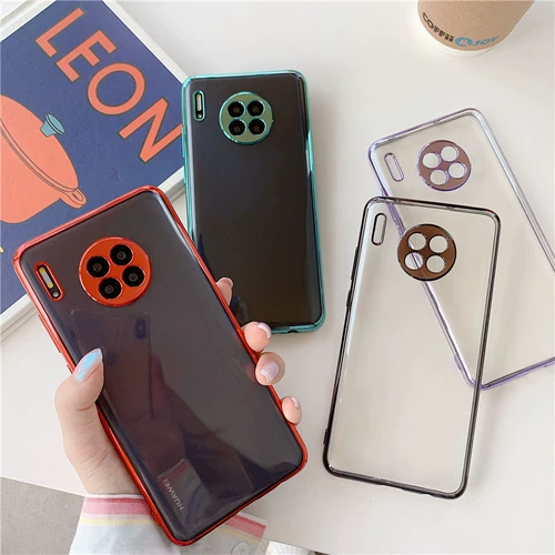 Huawei mate30pro гальванический прозрачный чехол для мобильного телефона mate30 силиконовый p30pro подходит для p30 защитный чехол от падения