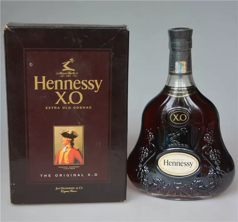 老洋酒收藏HENNESSY轩尼诗xo干邑白兰地700ml 40度黄头法国进口-Taobao