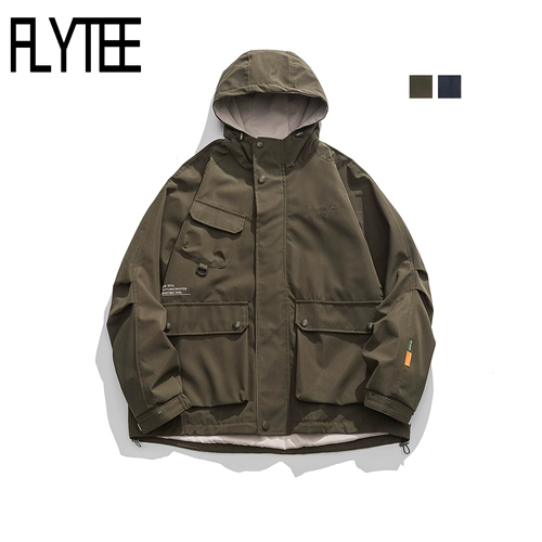 Демисезонная куртка для отдыха с капюшоном, оверсайз