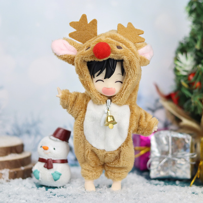 taobao agent OB11 Wat clothes GSC Body9 mollybjd suitable wearing cute Christmas elk home clothing yMY can be worn