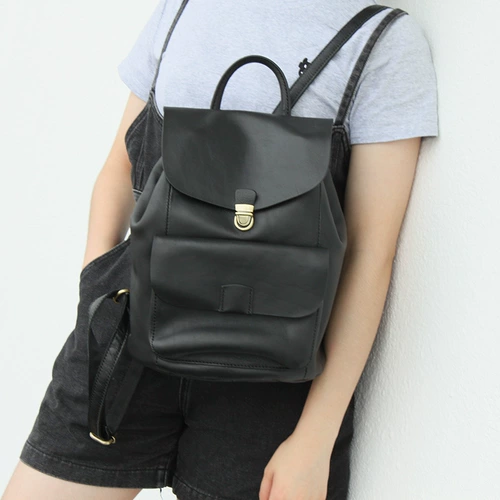 Кожаный ретро трендовый рюкзак для отдыха, воловья кожа