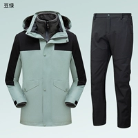 Зеленые черные флисовые штаны