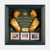 Европейская стиль сплошной древесина сгущенной коробки зеленая+3 маленькая фоторамка+порошок клона 8 комплектов (отправьте бренд -имени ремень доставки)