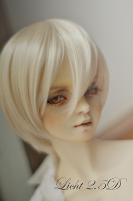 taobao agent [LICHT2.5 Dimension] BJD high -temperature silk wig ~~ [yg10] cream gold Shanghai physical store
