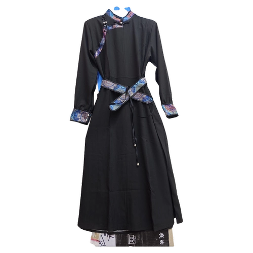 Женская монгольская халат традиционно модифицирована современная взрослая женская халата этническая платья меньшинства сцены ежедневной весны и летнего стиля