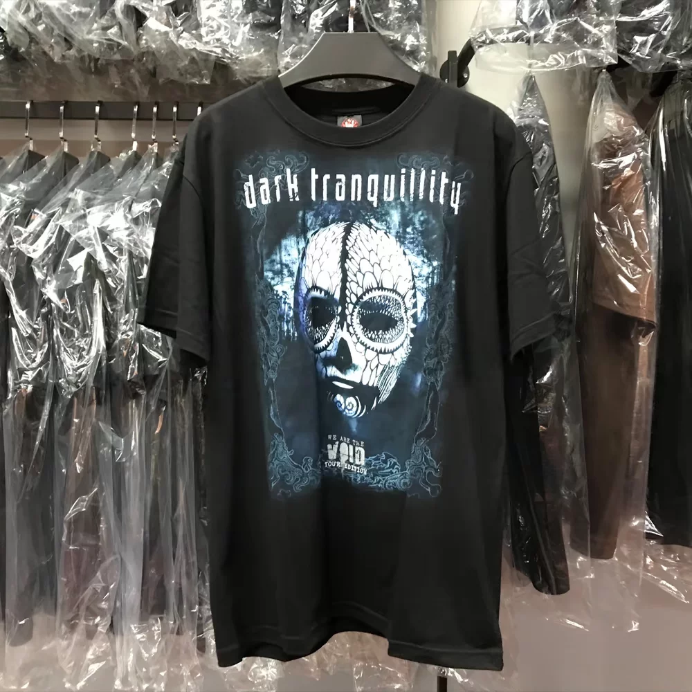 Европейская и американская мелодичный дэт-метал DarkTranquility Silent Dark Band подлинная тайская футболка с коротким рукавом