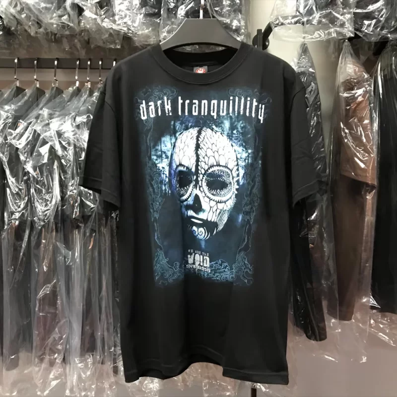 Европейская и американская мелодичный дэт-метал DarkTranquility Silent Dark Band подлинная тайская футболка с коротким рукавом