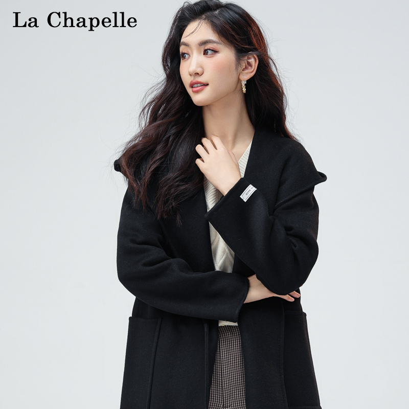 La Chapelle 拉夏贝尔 24年秋季款 双面纯羊毛 女式大衣 双重优惠折后￥199包邮 多款可选