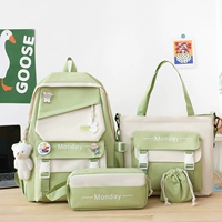 Зеленый комплект, подвеска, 4 предмета, с медвежатами