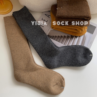taobao agent Demi-season woolen Japanese fleece socks
