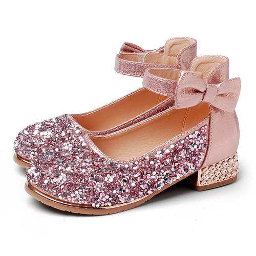 Сандалии, блестки для ногтей для принцессы, шнурки, летние туфли на высоком каблуке, мягкая подошва, 2022