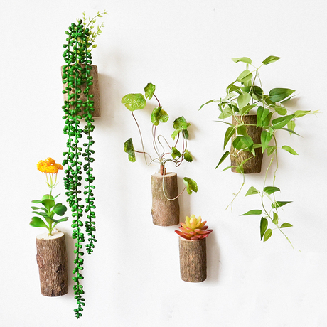 创意墙上装饰品服装咖啡店餐厅网咖仿真植物墙壁墙面挂件挂饰墙饰