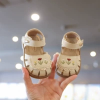 Сандалии для девочек, летняя обувь, детская сумка для обуви для принцессы для раннего возраста, 3 лет, мягкая подошва