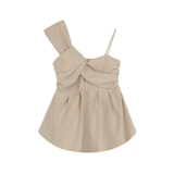 Дизайнерский летний короткий топ с чашечками, тренд сезона