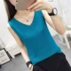 Kích thước lớn áo yếm rộng rãi của phụ nữ mùa hè mặc áo không tay dệt kim đáy áo t-shirt đầu ngắn và linh hoạt - Áo ba lỗ