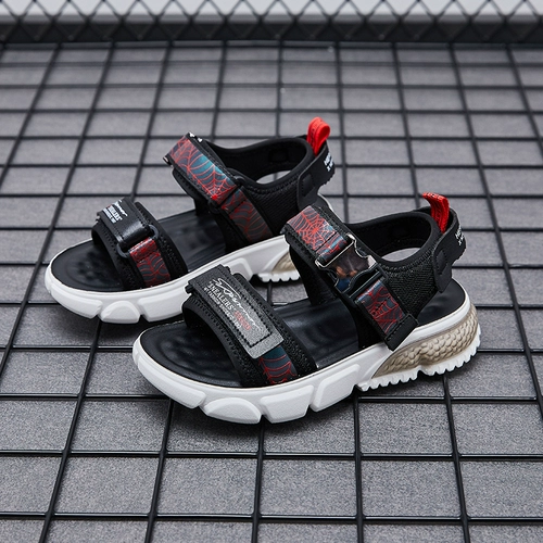 Летние сандалии для мальчиков, спортивная детская обувь, туфли, коллекция 2022, подходит для подростков, в корейском стиле