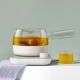 Mingzhan máy pha trà hoa trà văn phòng sức khỏe nhỏ tự động hộ gia đình ấm trà thủy tinh bộ trà đặt ấm đun nước - Trà sứ