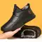 Giày đầu bếp nam chống trượt nam nhà bếp giày đen chống thấm nước đặc biệt giày công sở giày da an toàn làm việc bình thường 