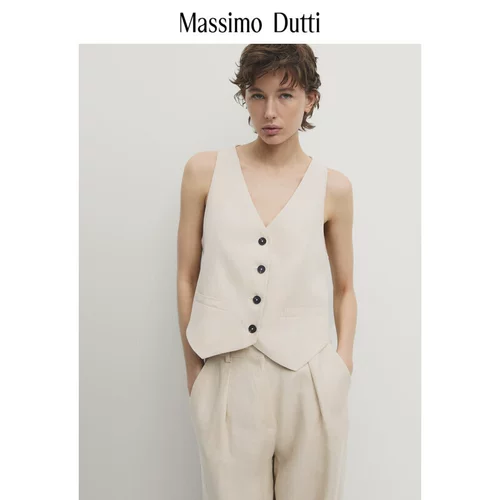 Весна и лето Новый Massimo Dutti2024 Женский рабочее место, приготовленное на рабочем месте.