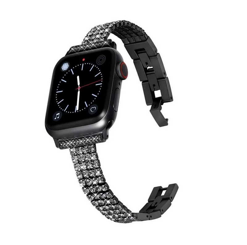 [Подходит для Apple Watch iWatch9 ремешок Apple Watch 7/6/5/4 поколение золотой камень Ultra trendy S7 цепь S8 мини 41/49 мм женский SE ремешок S5 новый]
