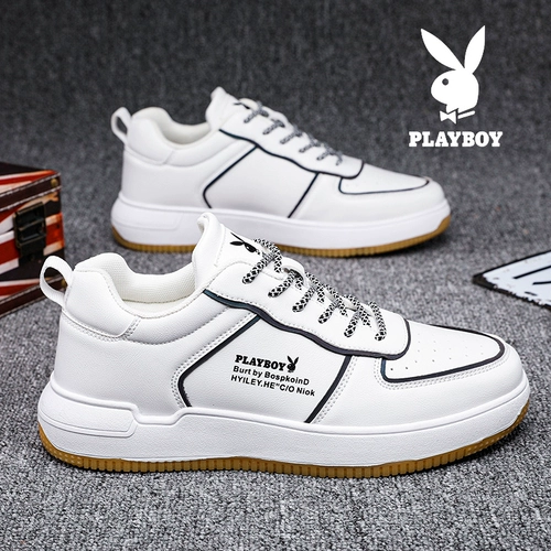 Playboy, износостойкая дышащая универсальная спортивная белая обувь, тренд сезона