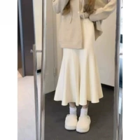 Белая юбка [сетевая красная взрыв/японский уличный/сладкий продвинутый дизайн/уникальный дизайн/популярный популярный весенний и осенний настойчивость