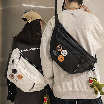taobao agent Capacious chest bag, shoulder bag, Japanese one-shoulder bag, brand belt bag