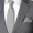 8cm领带+口袋巾浅灰色hv801+