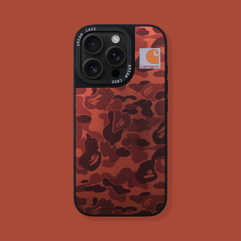 Carhartt Bape Camo Gray Orange iPhone Case