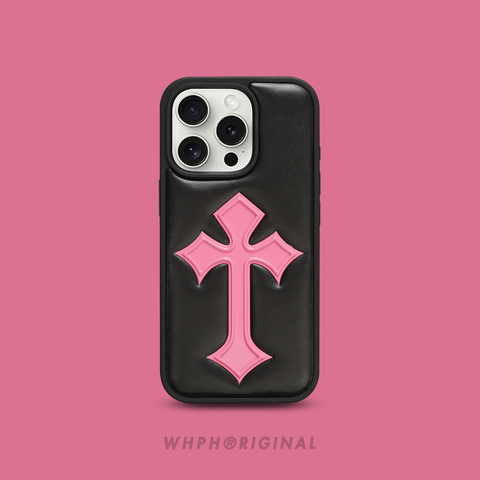 Cross Stitched Chrome Hearts Plus/Pro/Max – 16, 15, 14, 13, 12 iPhone Case