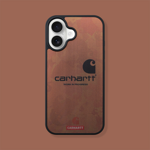 Carhartt Yellow Wood Grain Logo iPhone Case