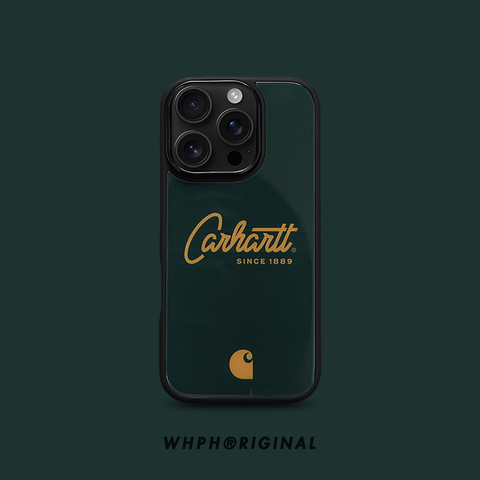 Carhartt Dark Green & Mustard Yellow Iconic Branding iPhone Case