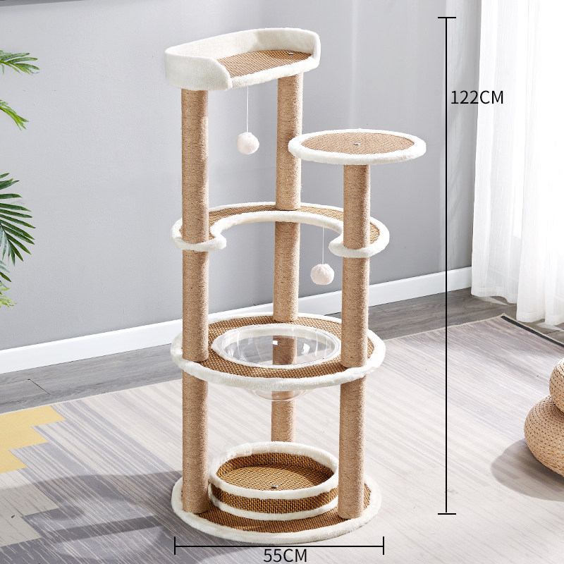 [USD 36.34] Cat Rack Cat Nest Space Capsule Large Cat Tree Integrated