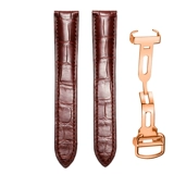 Cartier, танк, оригинальный ремешок для часов для ключей подходит для мужчин и женщин, крокодил, из натуральной кожи