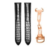 Cartier, танк, оригинальный ремешок для часов для ключей подходит для мужчин и женщин, крокодил, из натуральной кожи