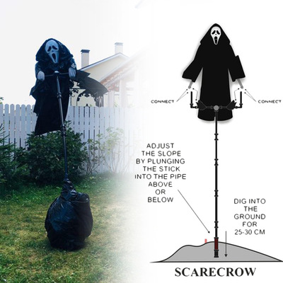taobao agent Scream Scarecrow Ghost Powder Scarecrow Birds Rural Protection Halloween Screaming Ghost