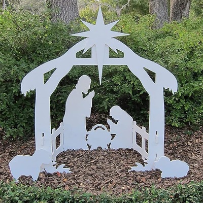 taobao agent Source new 2022 Amazon's new nativity scene sign board Christmas garden card party party
