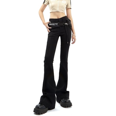 taobao agent Retro elastic fitted summer casual trousers