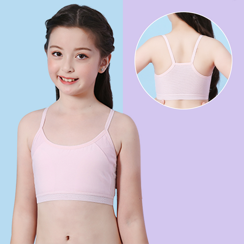 Cotton girls underwear development period small vest primary school ...