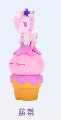 Единорог-кролик лыжный слепой слепой слепой подтверждение мороженого Tokidoki X Tuzki Tao Qiduqi
