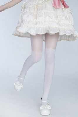 taobao agent Genuine white autumn thin elegant socks, Lolita style