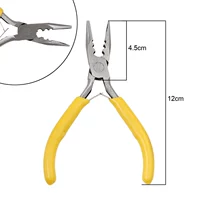 Желтая ручка 3 -яма плоские щипцы (с зубами)