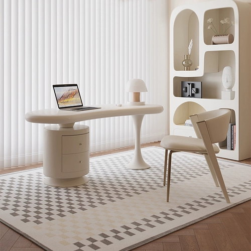 Кремовый ветер белый стол маленькие квартиры Семейство французское легкое роскошное странное Странное Письменное Дизайнер Дизайнер Дизайнерский настольный шкаф