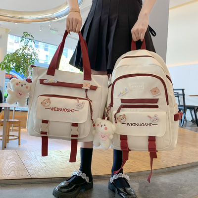 taobao agent Backpack, fresh shoulder bag, capacious set, level, for secondary school