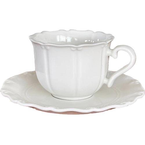 Кофейный изысканный свежий высококачественный послеобеденный чай, чашка, в цветочек
