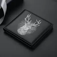 Кошелек серебряного оленя 【Ковпояжного 6 -го положения+водительские права】】