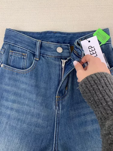 Ретро летние приталенные прямые свободные джинсы, штаны, свободный прямой крой, в американском стиле