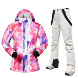 Лыжный лыжный костюм, зимний уличный комплект, водонепроницаемые ветрозащитные лыжные штаны, топ, 2022, большой размер